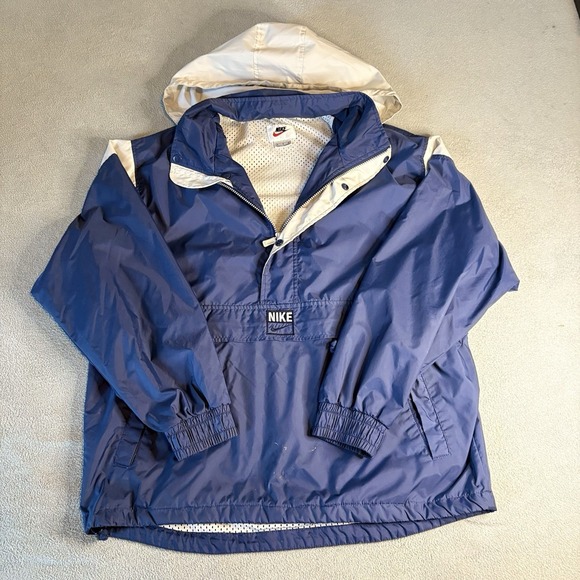 Vintage Nike Anarok Mesh Lined White Tag Pullover Windbreaker Jacket Mens M